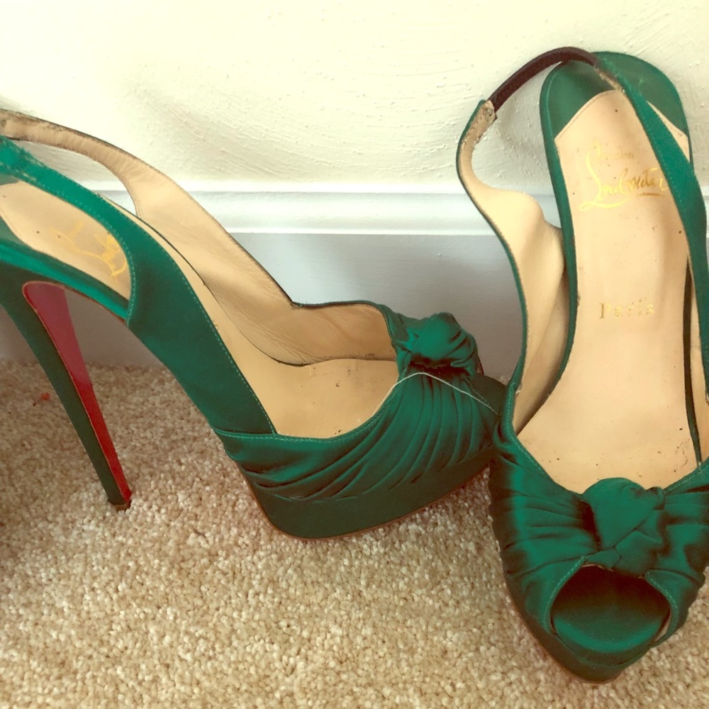 Louboutin Emerald Heels